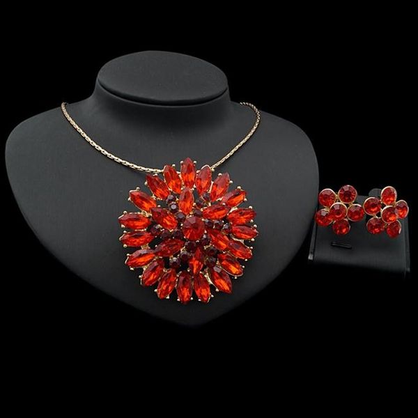 earrings & necklace yulaili fashion women red opal copper alloy jewelry sets pendant stud set for lady party daily wear, Silver
earrings & necklace yulaili fashion women red opal copper alloy jewelry sets pendant stud set for lady party daily wear, Silver