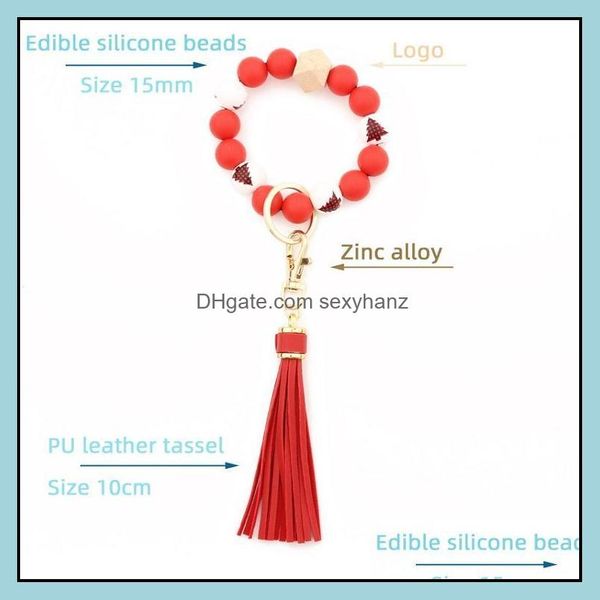 keychains fashion aessories sile bead bracelets beech tassel key chain pendant wooden bracelet womens jewelry party favor gwa10356 drop deli, Silver
keychains fashion aessories sile bead bracelets beech tassel key chain pendant wooden bracelet womens jewelry party favor gwa10356 drop deli, Silver