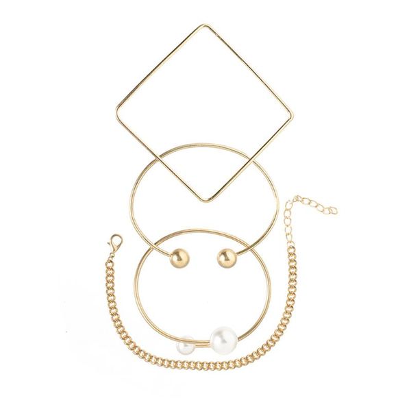pieces/set simulation pearl bracelet bohemian gold metal color bead open for women girls hand decoration jewelry charm bracelets, Golden;silver
pieces/set simulation pearl bracelet bohemian gold metal color bead open for women girls hand decoration jewelry charm bracelets, Golden;silver