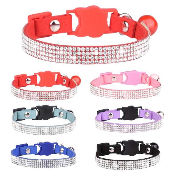 cat collars & leads breakaway collar with bell white rhinestone soft microfiber leather safety adjustable shiny for kitten cats girl boy
cat collars & leads breakaway collar with bell white rhinestone soft microfiber leather safety adjustable shiny for kitten cats girl boy