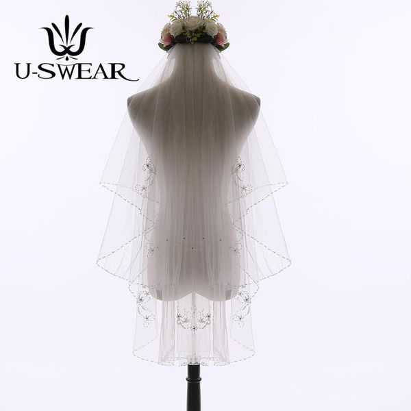 bridal veils u-swear 2021 arrival long veil with comb 2 tiers sequin beaded flora accessories fingertip female wedding, Black
bridal veils u-swear 2021 arrival long veil with comb 2 tiers sequin beaded flora accessories fingertip female wedding, Black