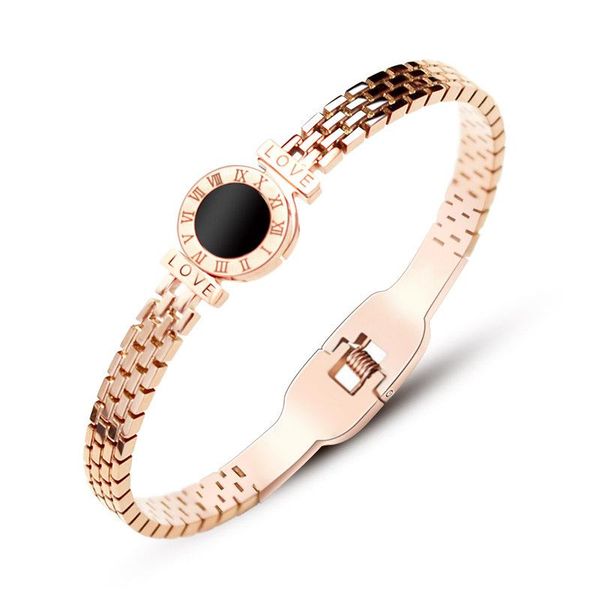 luxury roman number couples bracelets for women stainless steel men's fashion jewelry gifts black shell charm bangles bangle
luxury roman number couples bracelets for women stainless steel men's fashion jewelry gifts black shell charm bangles bangle