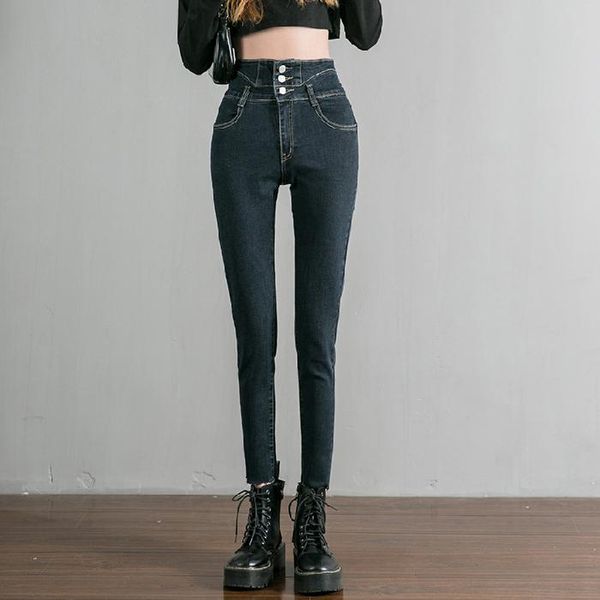women's jeans bornsra 2021 spring high waist tight denim pants female trousers pencil women skinny black sweatwear, Blue
women's jeans bornsra 2021 spring high waist tight denim pants female trousers pencil women skinny black sweatwear, Blue