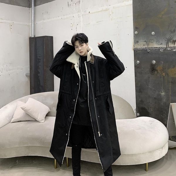 men's trench coats 2021 autumn korean style personality lamb woolen men casual loose warm thickened windbreaker for -xl, Tan;black
men's trench coats 2021 autumn korean style personality lamb woolen men casual loose warm thickened windbreaker for -xl, Tan;black