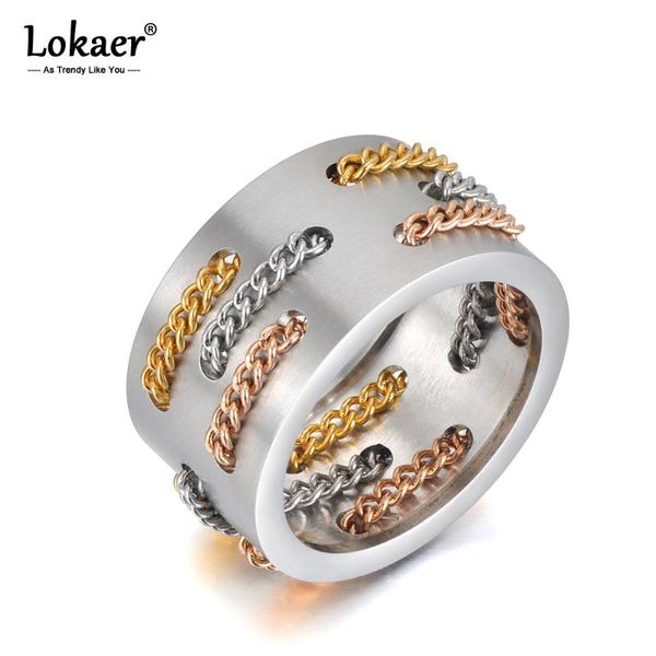cluster rings lokaer original design hiphop/rock chain party jewelry for women men trendy titanium stainless steel hyperbole ring r19095, Golden;silver
cluster rings lokaer original design hiphop/rock chain party jewelry for women men trendy titanium stainless steel hyperbole ring r19095, Golden;silver
