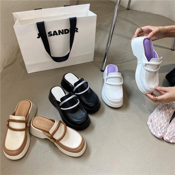 slippers wedges heels 2021 women's summer flat round toe sandals high heel open platform woman beach, Black
slippers wedges heels 2021 women's summer flat round toe sandals high heel open platform woman beach, Black