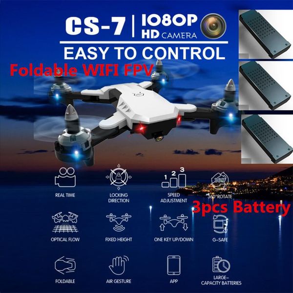 extra 3pcs battery selfie 2.4g drone wifi fpv rc cs7 with 1080p hd camera remote control quadcopter headless mode gifts drones
extra 3pcs battery selfie 2.4g drone wifi fpv rc cs7 with 1080p hd camera remote control quadcopter headless mode gifts drones