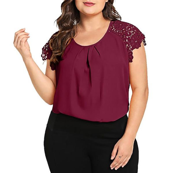 plus size t-shirt women blouses floral lace short sleeve round neck summer large blouse chemisier femme
plus size t-shirt women blouses floral lace short sleeve round neck summer large blouse chemisier femme