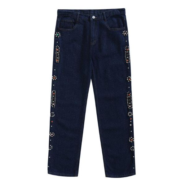 men's jeans eukaaru fashion rivet denim for men streetwear mens loose straight pants vintage casual baggy, Blue
men's jeans eukaaru fashion rivet denim for men streetwear mens loose straight pants vintage casual baggy, Blue