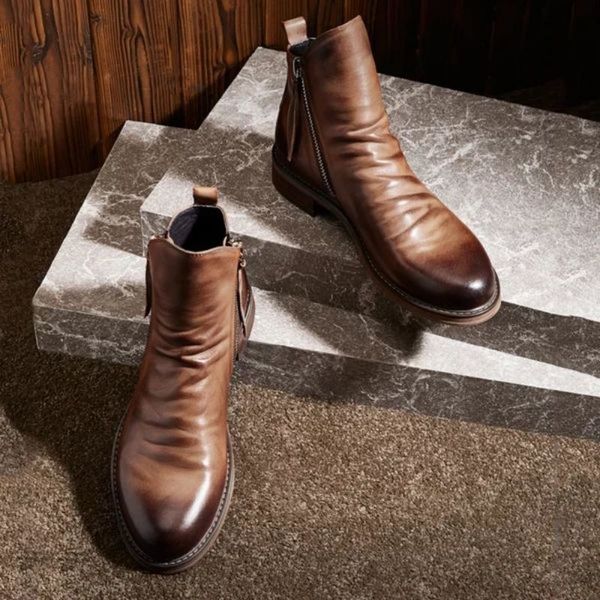 dress shoes botas masculinas de couro sintético com zÃper retrô, fundo para trabalho, casual, motocicleta, tendência versátil 8kh363 co06, Black
dress shoes botas masculinas de couro sintético com zÃper retrô, fundo para trabalho, casual, motocicleta, tendência versátil 8kh363 co06, Black