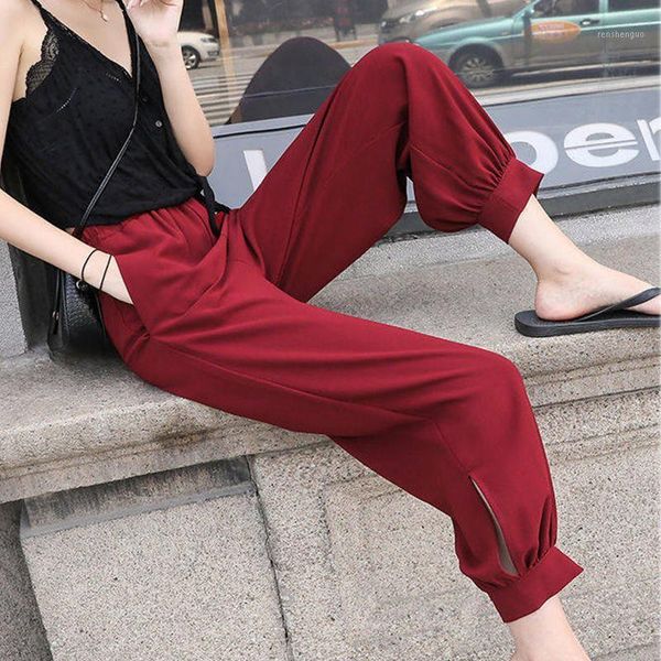 harem pants female summer thin section high waist beam feet casual beach draped loose lantern nine points women's & capris, Black;white
harem pants female summer thin section high waist beam feet casual beach draped loose lantern nine points women's & capris, Black;white