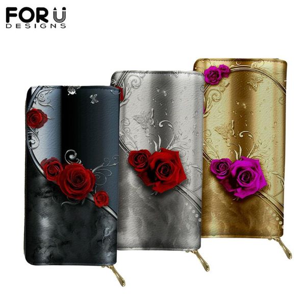 rose flower print luxury long women wallets gothic ladies purse card holder passport phone money bags for teen girls, Red;black
rose flower print luxury long women wallets gothic ladies purse card holder passport phone money bags for teen girls, Red;black