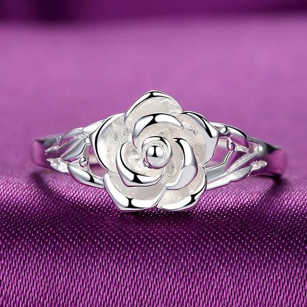 cluster rings cute female ladies small rose flower ring 100% real 925 sterling silver wedding for women promise love engagement, Golden;silver
cluster rings cute female ladies small rose flower ring 100% real 925 sterling silver wedding for women promise love engagement, Golden;silver