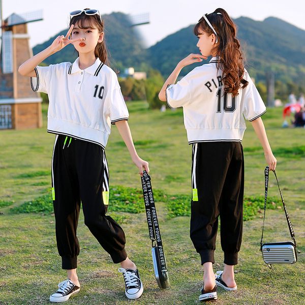 girls t-shirt + pants sets kids spring autumn lasted teenagers outfits children clothing sets tracksuit sportswear, White
girls t-shirt + pants sets kids spring autumn lasted teenagers outfits children clothing sets tracksuit sportswear, White