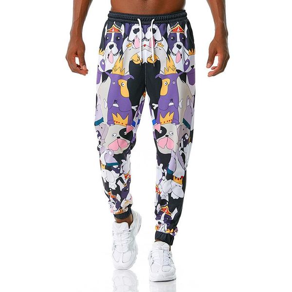 autumn men's pants dog printed elastic waist casual breathable stretchy personality fashion sport fitness male trousers, Black
autumn men's pants dog printed elastic waist casual breathable stretchy personality fashion sport fitness male trousers, Black