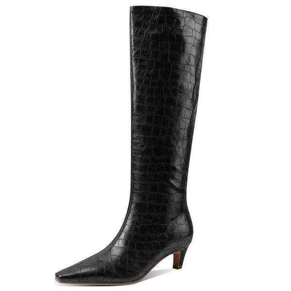 boots faux leather knight women 5 cm high heels straight lady daily comfort long white black brown knee
boots faux leather knight women 5 cm high heels straight lady daily comfort long white black brown knee