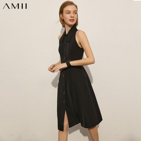 casual dresses amii minimalism women's high waist sleeveless black for women summer dress female beach party 12180018, Black;gray
casual dresses amii minimalism women's high waist sleeveless black for women summer dress female beach party 12180018, Black;gray