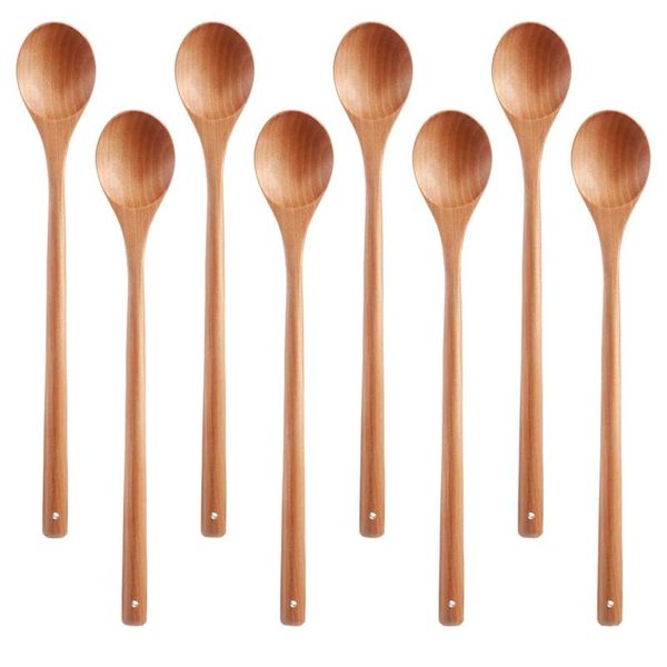 8pcs wood mixing spoon long handle wooden spoons soup for kitchen stirring and cooking, 13 inches dinnerware sets
8pcs wood mixing spoon long handle wooden spoons soup for kitchen stirring and cooking, 13 inches dinnerware sets