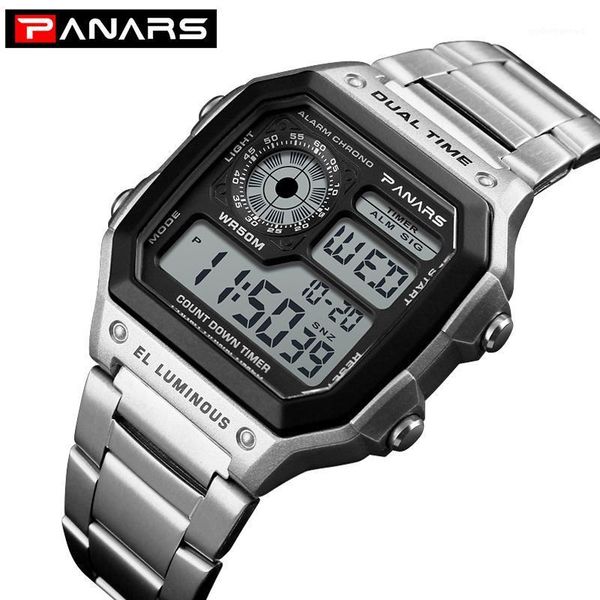 men's watches women 50m waterproof fashion metal strap digital electronic sport watch for men gold clock wristwatches, Slivery;brown
men's watches women 50m waterproof fashion metal strap digital electronic sport watch for men gold clock wristwatches, Slivery;brown