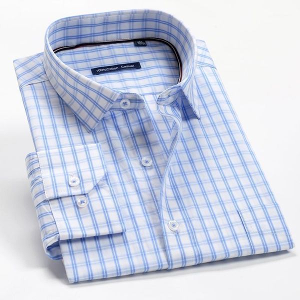 men's plaid shirt, classic business casual clothing, 100% cotton comfortable long sleeve shirt brand shirts, White;black
men's plaid shirt, classic business casual clothing, 100% cotton comfortable long sleeve shirt brand shirts, White;black