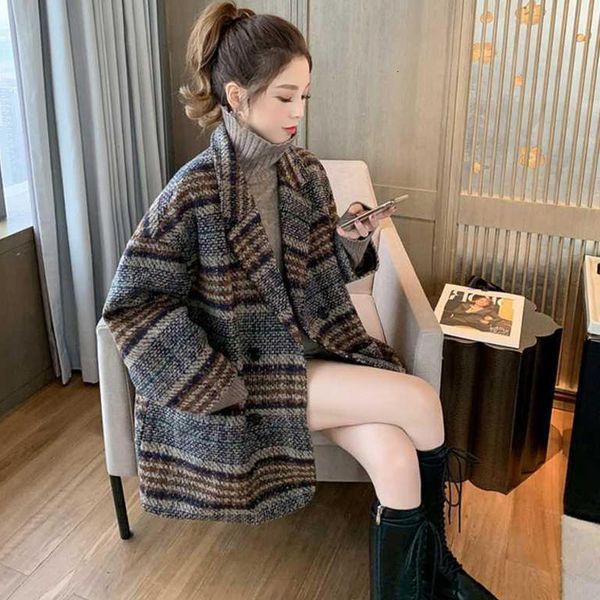 women's jackets jacket autumn and winter loose little tweed chess mid-length wool coat g5i3, Black;brown
women's jackets jacket autumn and winter loose little tweed chess mid-length wool coat g5i3, Black;brown