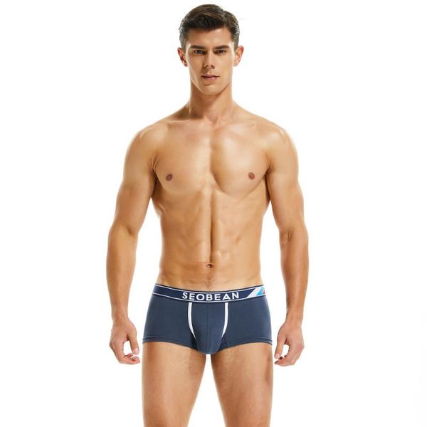underpants seobean 2021 summer combed cotton slim fit bulift solid color men's boxer briefs youth low-rise stitching panties, Black;white
underpants seobean 2021 summer combed cotton slim fit bulift solid color men's boxer briefs youth low-rise stitching panties, Black;white