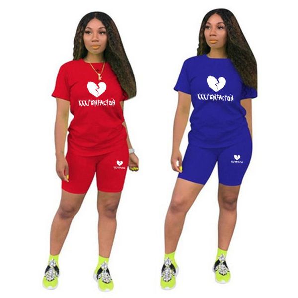 women's tracksuits fashion tracksuit printed t-shirts casual sports wear round neck summer tees short sleeved and shorts, Gray
women's tracksuits fashion tracksuit printed t-shirts casual sports wear round neck summer tees short sleeved and shorts, Gray