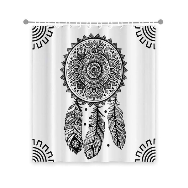 mandala dreamcatcher shower curtain black white hippie psychedelic indian boho bathroom bath curtains with hooks waterproof
mandala dreamcatcher shower curtain black white hippie psychedelic indian boho bathroom bath curtains with hooks waterproof