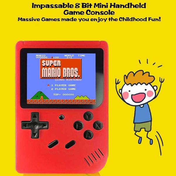 portable frog 8 bit handheld game console mini player built-in 400 games 3.0 inch retro video children players
portable frog 8 bit handheld game console mini player built-in 400 games 3.0 inch retro video children players