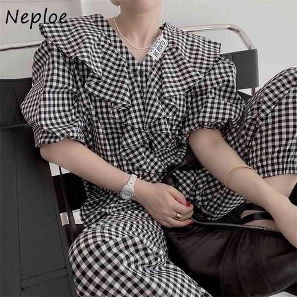 v neck ruffles patchwork short sleeve jumpsuits women high waist hip straight bodysuits plaid work style ol playsuit 210422, Black;white
v neck ruffles patchwork short sleeve jumpsuits women high waist hip straight bodysuits plaid work style ol playsuit 210422, Black;white