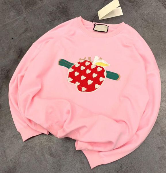 hoodies & sweatshirts letterg agu brand cci designer new pink love apple loose round collar hoodie female trend, Black
hoodies & sweatshirts letterg agu brand cci designer new pink love apple loose round collar hoodie female trend, Black