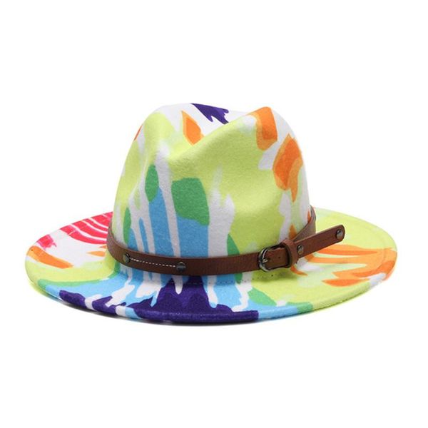 women wide-brimmed felt wool jazz fedora hats panama style ladies trilby gambler fashion hat cowboy party cap brown belt wide brim, Blue;gray
women wide-brimmed felt wool jazz fedora hats panama style ladies trilby gambler fashion hat cowboy party cap brown belt wide brim, Blue;gray