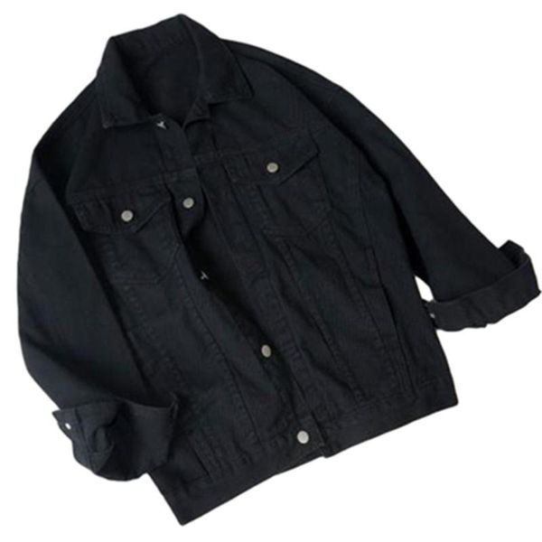women's jackets 2021 korean style fashion autumn all-match outwear coats basic womens solid denim loose casual daily, Black;brown
women's jackets 2021 korean style fashion autumn all-match outwear coats basic womens solid denim loose casual daily, Black;brown