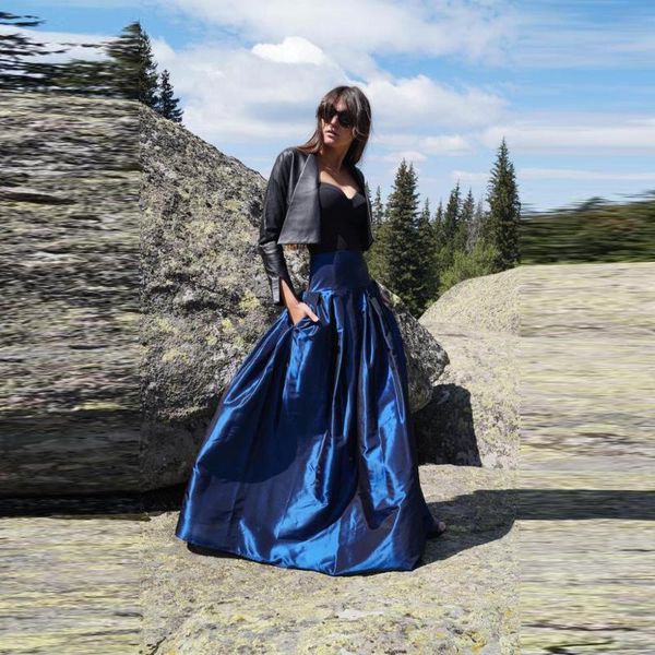 skirts navy blue long skirt with pockets formal taffeta women plus size mujer faldas party high waist, Black
skirts navy blue long skirt with pockets formal taffeta women plus size mujer faldas party high waist, Black