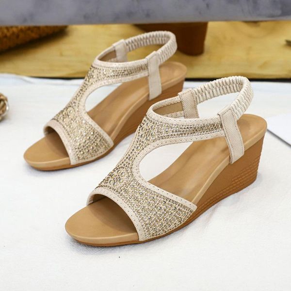 women summer fashion sandals 2021 ladies elastic band wedges female open toe shoes women's outside rivet ankle wrap slides, Black
women summer fashion sandals 2021 ladies elastic band wedges female open toe shoes women's outside rivet ankle wrap slides, Black