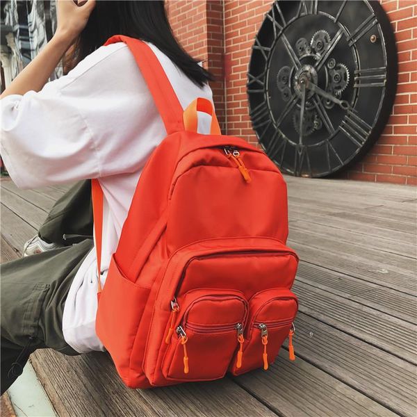 backpack fashion nylon backpacks 2021 multi pocket women's waterproof casual travel bags school for teenagers mochila
backpack fashion nylon backpacks 2021 multi pocket women's waterproof casual travel bags school for teenagers mochila