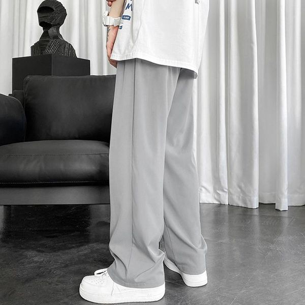 men's pants extfine summer light weight cool men 2021 thin fabric elastic waist straight trouser jogger korean streetwear, Black
men's pants extfine summer light weight cool men 2021 thin fabric elastic waist straight trouser jogger korean streetwear, Black