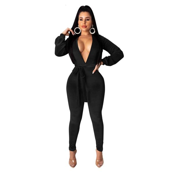 est veet women deep v neck ny jumpsuits long sleeves hollow out back sash rompers lady nightclub party autumn winter, Black;white
est veet women deep v neck ny jumpsuits long sleeves hollow out back sash rompers lady nightclub party autumn winter, Black;white