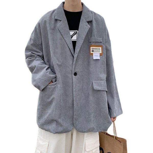 men's suits & blazers corduroy suit coat 2021 spring and summer korean version trend loose ruffian handsome design casual small, White;black
men's suits & blazers corduroy suit coat 2021 spring and summer korean version trend loose ruffian handsome design casual small, White;black