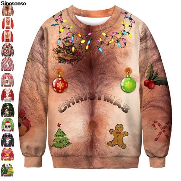 men's sweaters men women christmas sweater 3d funny printed crew neck ugly sweatshirt couple pullover holiday party xmas jumpers, White;black
men's sweaters men women christmas sweater 3d funny printed crew neck ugly sweatshirt couple pullover holiday party xmas jumpers, White;black