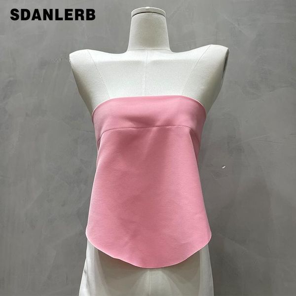 women's t-shirt 2021 summer lace-up one-piece tee strapless shirt female slimming backless fashion tube, White
women's t-shirt 2021 summer lace-up one-piece tee strapless shirt female slimming backless fashion tube, White