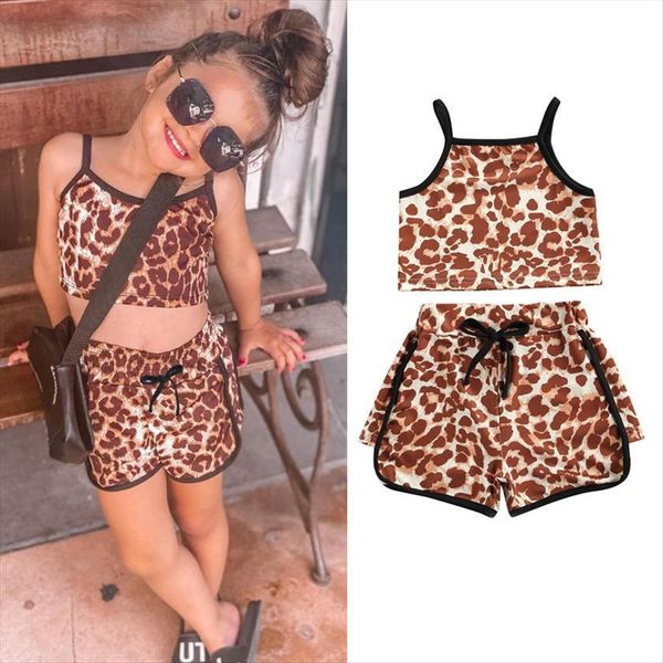 summer 2pcs infant kids girls clothes sets leopard printed strap sleeveless vest shorts fashion outfits, White
summer 2pcs infant kids girls clothes sets leopard printed strap sleeveless vest shorts fashion outfits, White