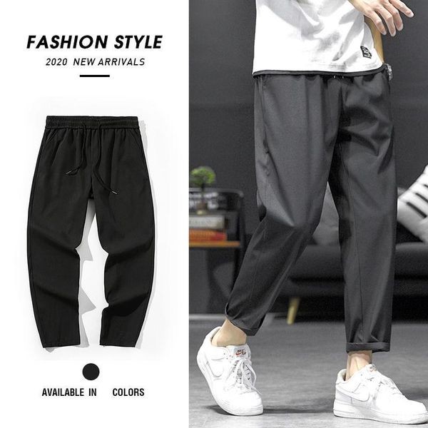 summer casual pants men's fashion solid color straight men streetwear sweatpants wild loose drawstring trousers mens s-5xl, Black
summer casual pants men's fashion solid color straight men streetwear sweatpants wild loose drawstring trousers mens s-5xl, Black