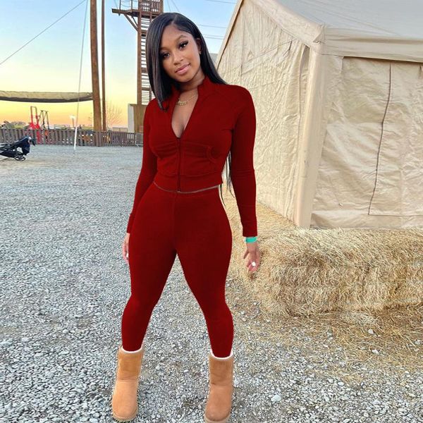 women's two piece pants red/black/grey pant suits women fall casual zipper up long sleeve jackets and slim legging warm softwear outfi, White
women's two piece pants red/black/grey pant suits women fall casual zipper up long sleeve jackets and slim legging warm softwear outfi, White
