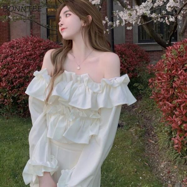 women's blouses & shirts women solid white summer simple all-match korean style girls cute petal sleeve streetwear comfortable elegant
women's blouses & shirts women solid white summer simple all-match korean style girls cute petal sleeve streetwear comfortable elegant