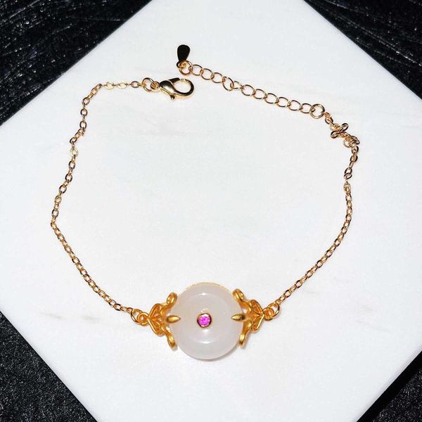 charm bracelets simple gold bracelet chain classic vintage lotus design with natural hetian jade fine jewelry for women wedding birthday gif, Golden;silver
charm bracelets simple gold bracelet chain classic vintage lotus design with natural hetian jade fine jewelry for women wedding birthday gif, Golden;silver
