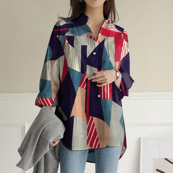women's blouses & shirts shirt women autumn long sleeve striped printed slit button casual plus size blouse #4, White
women's blouses & shirts shirt women autumn long sleeve striped printed slit button casual plus size blouse #4, White