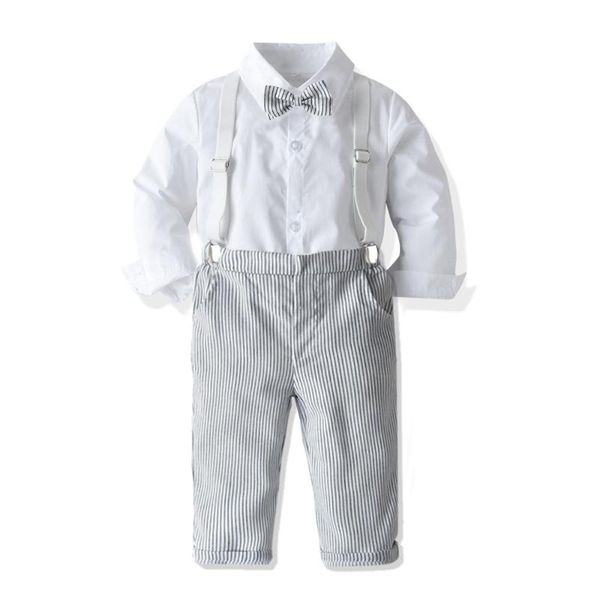 clothing sets 2pcs/set formal kids clothes set spring baby boy gentleman suit white shirt with bow overalls autumn infant toddler cotton
clothing sets 2pcs/set formal kids clothes set spring baby boy gentleman suit white shirt with bow overalls autumn infant toddler cotton