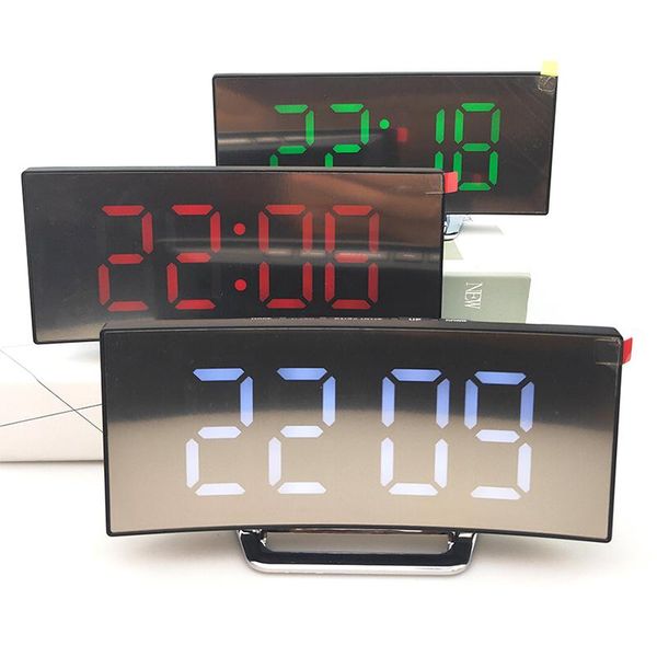 desk & table clocks led mirror alarm clock noiseless design digital electronic large time temperature display home decoration
desk & table clocks led mirror alarm clock noiseless design digital electronic large time temperature display home decoration