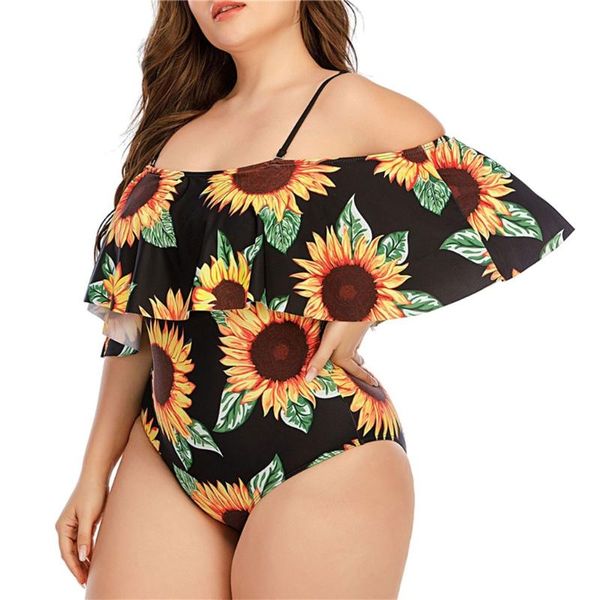 one-piece suits 2021 women plus size flounce ruffle swimsuit off shoulder sunflower bathing suit
one-piece suits 2021 women plus size flounce ruffle swimsuit off shoulder sunflower bathing suit